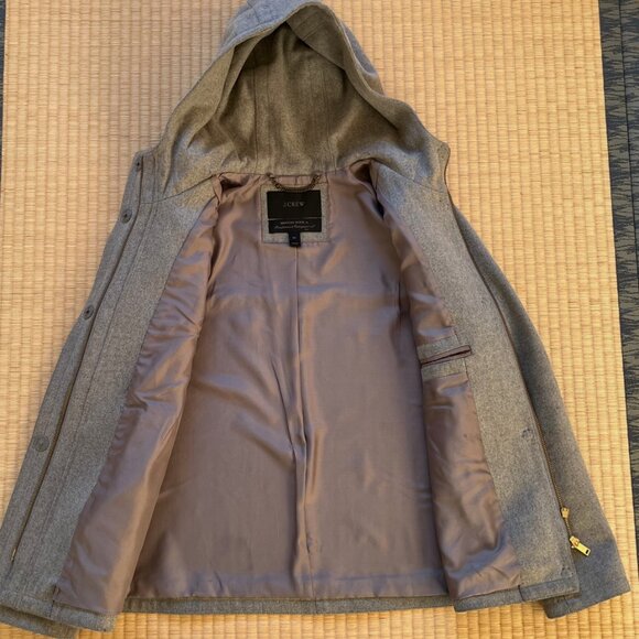 J. Crew Wool melton hooded jacket - Picture 6 of 7